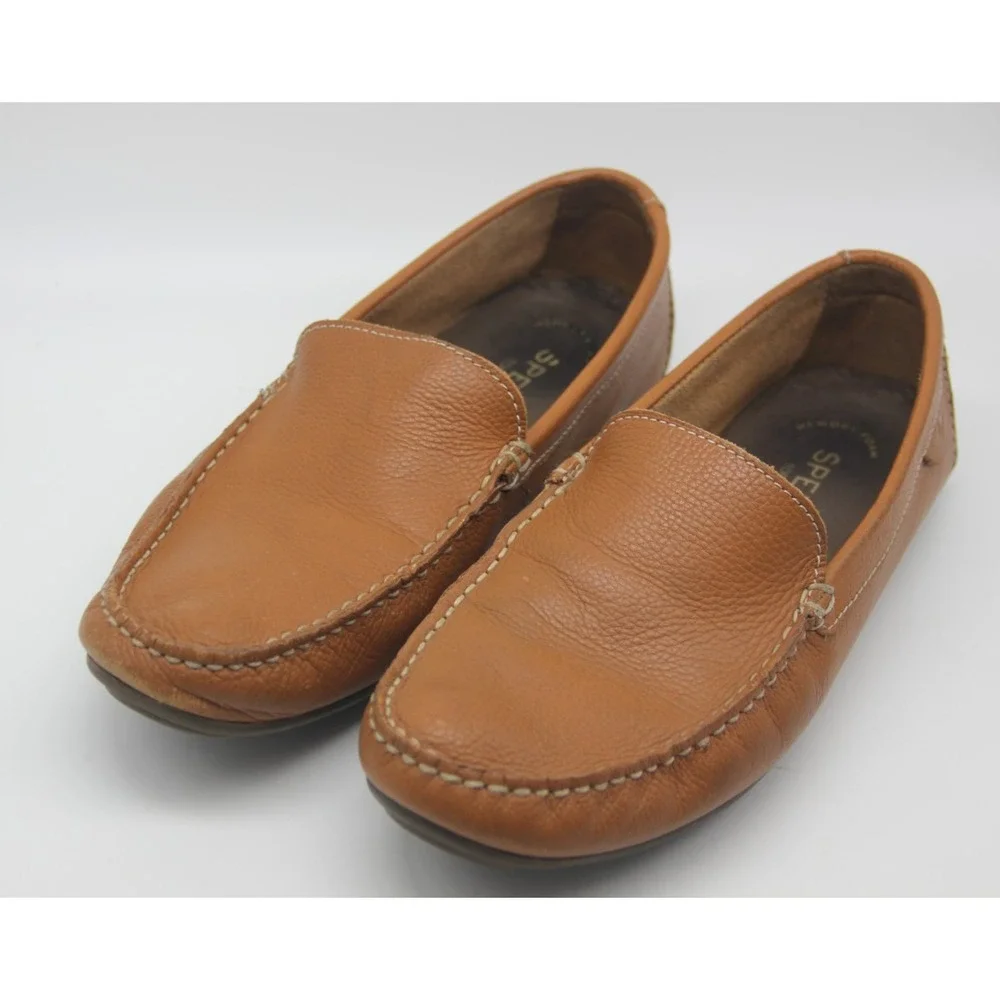 Sperry Top Sider Wave Driver Leather Men's Slide On Loafer Boat Shoes, Size 11